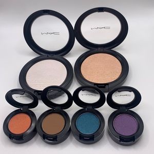 MAC highlighter and eye shadow